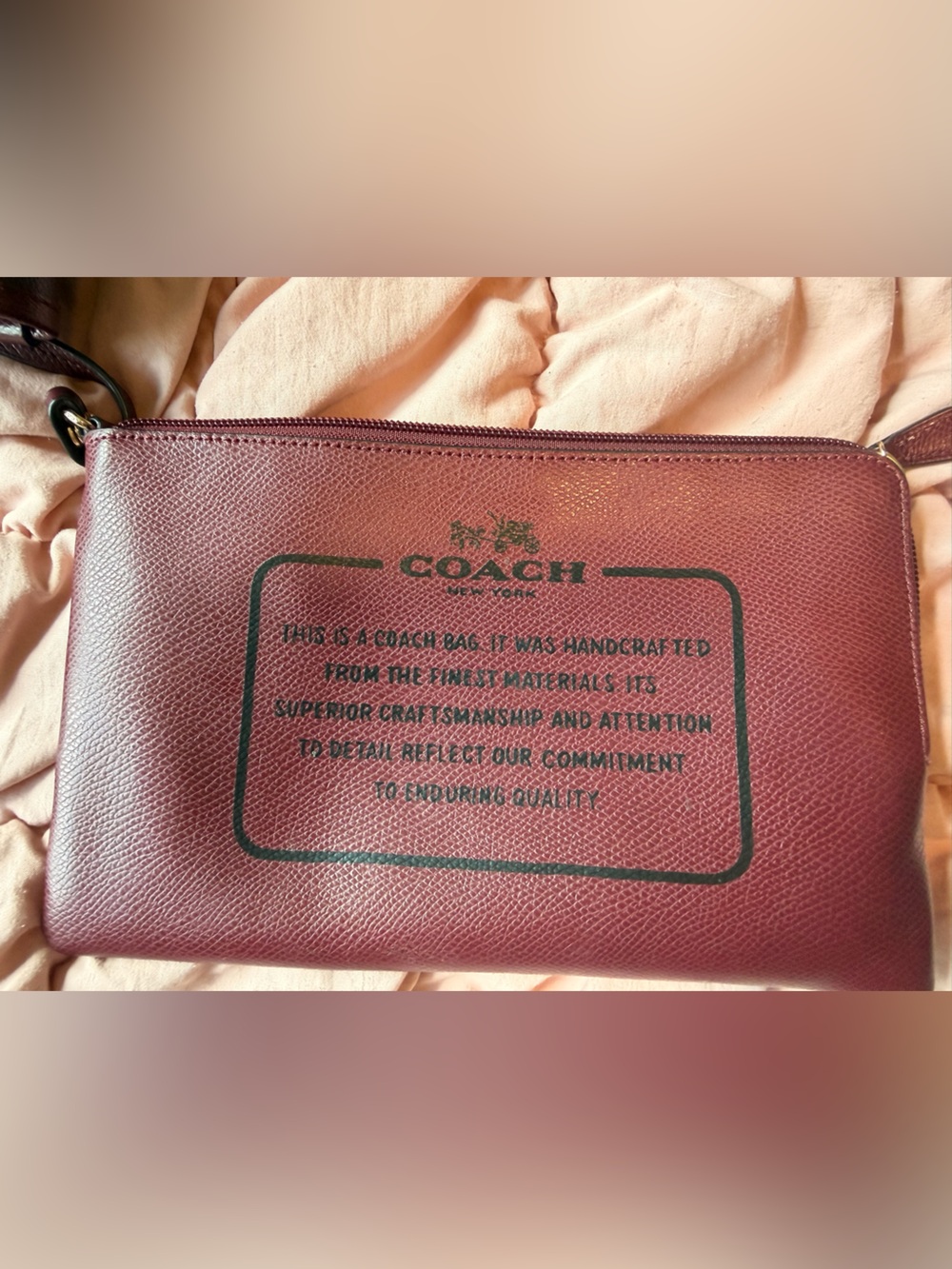 Coach Burgundy Tote Bag - Picture 13 of 16